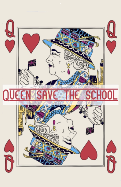 Copertina di Queen save the school