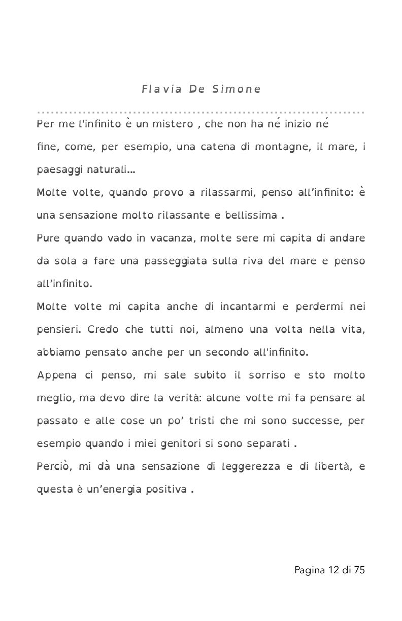 Pagina 12 di Per me l'infinito è...