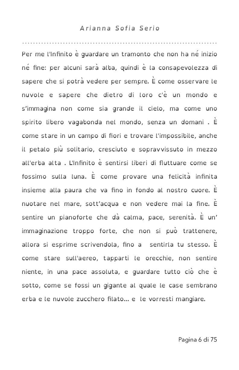 Pagina 6 di Per me l'infinito è...